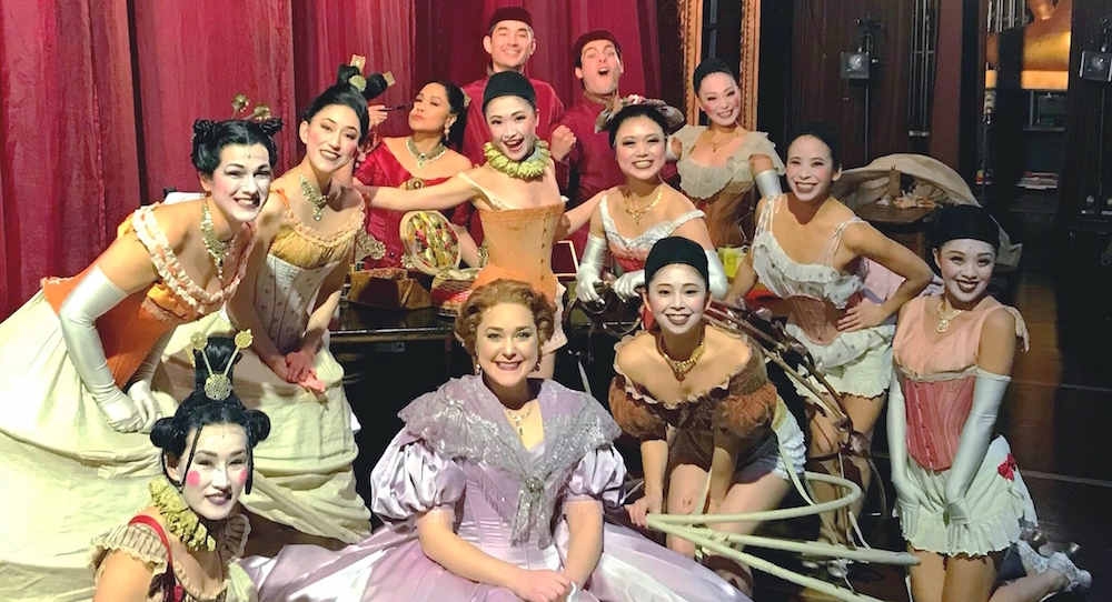 Saki Masuda and cast backstage during 'The King and I'. Photo courtesy of Saki.