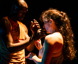 Lacina Coulibaly and Wendy Jehlen. Photo by Steve Wollkind.