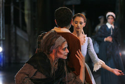 Elizabeth Olds and Melissa Hough in August Bournonville's 'La Sylphide'. Photo by Sabi Varga, courtesy of Boston Ballet.