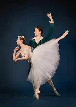 Patrick Yocum and Anaïs Chalendard in Bournonville's 'La Sylphide'. Photo by Liza Voll, courtesy of Boston Ballet.