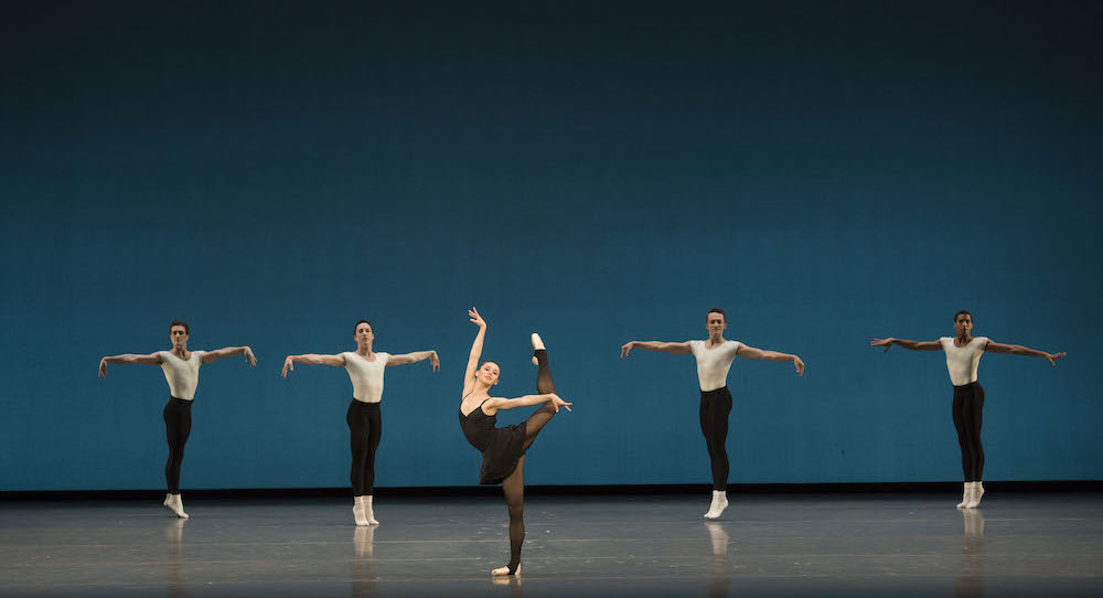 Boston Ballet in George Balanchine's 'Stravinsky Violin Concerto' © The George Balanchine Trust. Photo by Liza Voll, courtesy of Boston Ballet.