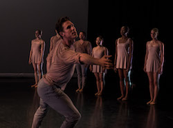 Stephen Hanna in Lydia Johnson Dance's 'This, and my heart beside...'. Photo by Dmitry Beryozkin.