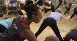 Kim Holmes teaching her Open Groove class. Photo courtesy of Peridance Capezio Center.