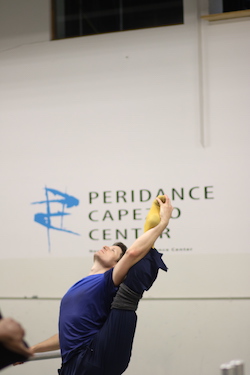 Faculty member Billy Blanken in ballet class. Photo courtesy of Peridance Capezio Center.