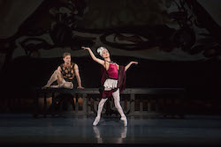 Derek Dunn and Lia Cirio in George Balanchine's 'Prodigal Son' © The George Balanchine Trust. Photo by Liza Voll, courtesy of Boston Ballet.