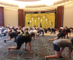 Lacy Schwimmer's class at the 2018 Dance Teacher Web Conference and Expo. Photo by Dance Teacher Web.