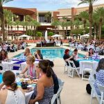 Poolside breakfast at Dance Teacher Web. Photo by DTW.