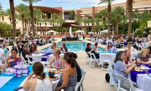 Poolside breakfast at Dance Teacher Web. Photo by DTW.