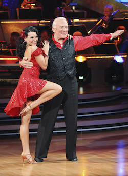 Ashly Costa and Buzz Aldrin on 'Dancing with the Stars'. Photo by ABC/Adam Larkey.