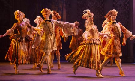 Chase Johnsey (second from right) in English National Ballet's 'The Sleeping Beauty'. Photo by Elliot Franks.