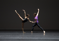 Chyrstyn Fentroy and Roddy Doble in William Forsythe's 'Pas/Parts 2018'. Photo by Rosalie O'Connor, courtesy of Boston Ballet.