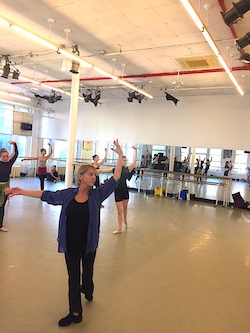 Ginger Thatcher teaching at Steps on Broadway. Photo courtesy of Thatcher.