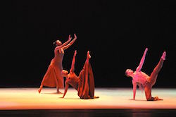 AAADT's Aisha Mitchell, Hope Boykin and Michael Francis McBride in Alvin Ailey's 'Revelations'. Photo by Manny Hernandez.