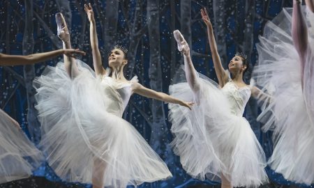 Abigail Merlis and Kathryn McDonald in Mikko Nissinen's 'The Nutcracker'. Photo by Liza Voll, courtesy of Boston Ballet.