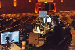 Lighting Designer David Finn using advanced techniques to enhance the magic of 'The Nutcracker'. Photo by Kim Kenney, courtesy of Atlanta Ballet.