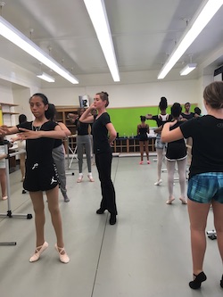 Michelle Cave teaching for Ballet and Beyond NYC. Photo courtesy of Cave.