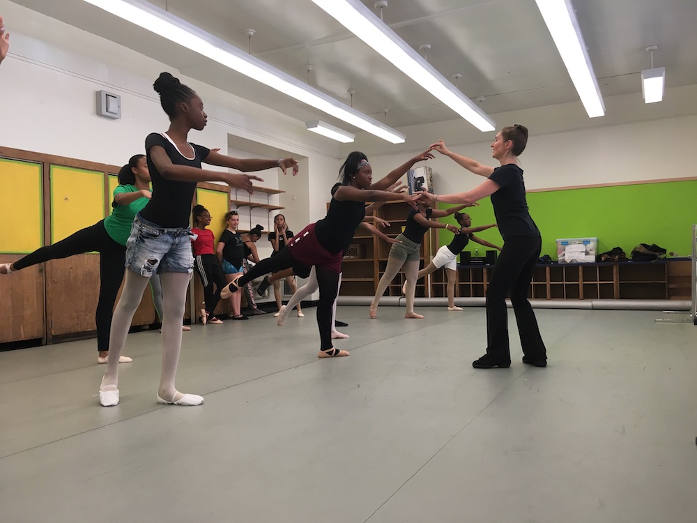 Michelle Cave teaching for Ballet and Beyond NYC. Photo courtesy of Cave.