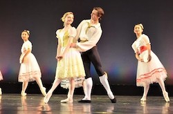 City Ballet of Cleveland guest artists Diana Yohe and Joseph Parr in 'Flower Festival'. Photo by Lisa Gangi.