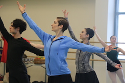 Catherine Wreford in rehearsal. Photo by Heather Milne for RWB.