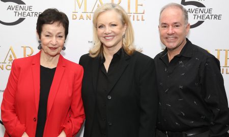 Lynn Ahrens, Susan Stroman and Stephen Flaherty, the creative team of 'Marie, Dancing Still'. Photo by Walter McBride.