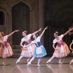 Misa Kuranaga and Boston Ballet in George Balanchine's Coppélia, courtesy of The George Balanchine Trust. Photo by Liza Voll, courtesy of Boston Ballet.