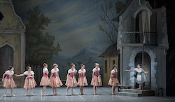 Boston Ballet in George Balanchine's 'Coppélia', courtesy of The George Balanchine Trust; photo by Liza Voll, courtesy of Boston Ballet.