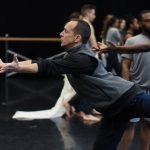 Dante Puleio rehearsing 'The Traitor' at the University of Florida.