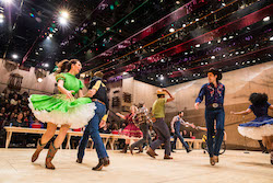 The cast of 'Oklahoma' on Broadway. Photo by Little Fang Photo.