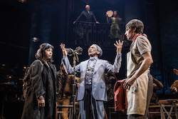 Eva Noblezada, Andre De Shields and Reeve Carney in 'Hadestown'. Photo by Matthew Murphy.