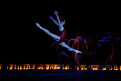 Kathleen Breen Combes in Jorma Elo's 'Sacre du Printemps'. Photo by Rosalie O'Connor, courtesy of Boston Ballet.