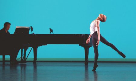 Leroy Mokgatle (gold) at Genée International Ballet Competition. Photo by Elliott Franks and Royal Academy of Dance.