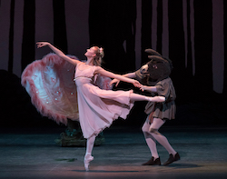 Miriam Miller as Titiana in George Balanchine's 'A Midsummer Night's Dream'. Photo by Paul Kolnik.