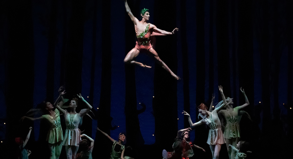 Roman Mejia as Puck in George Balanchine's 'A Midsummer Night's Dream'. Photo by Erin Baiano.