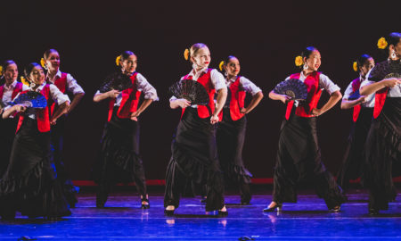 Ballet Hispánico dance recital. Photo by Leonardo Mascaro.