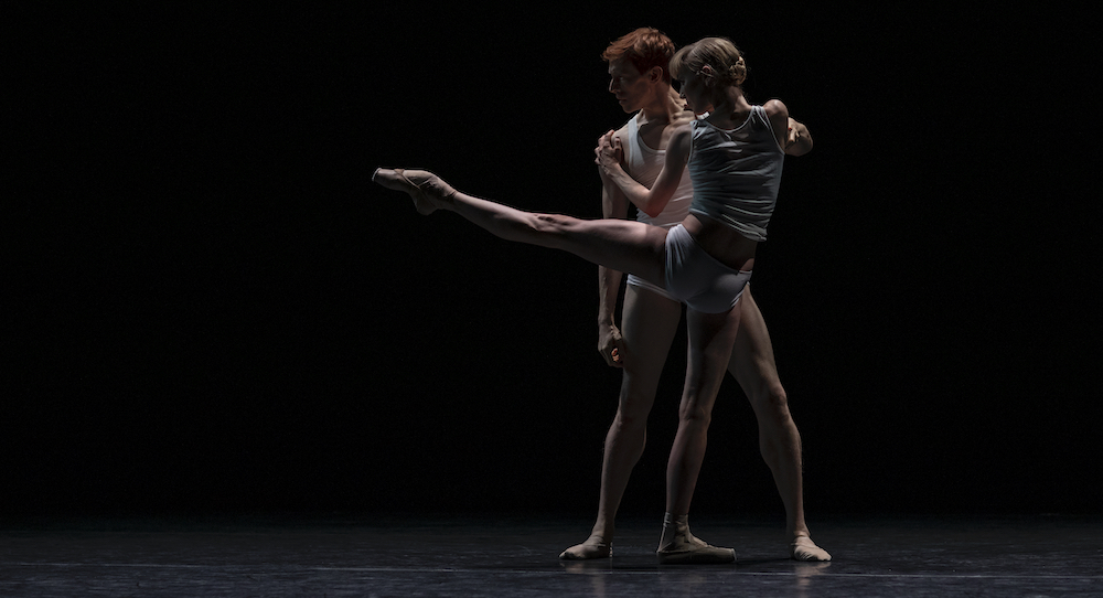 Sarah Lamb and Edward Watson in Wayne McGregor's 'Qualia Pas de Deux'. Photo by Maria Baranova.