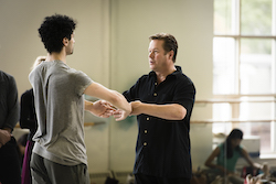 Lasha Khozashvili with Mikko Nissinen. Photo by Liza Voll, courtesy of Boston Ballet.