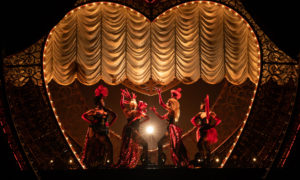 Jacqueline B. Arnold, Robyn Hurder, Holly James and Jeigh Madjus in 'Moulin Rouge! The Musical'. Photo by Matthew Murphy.