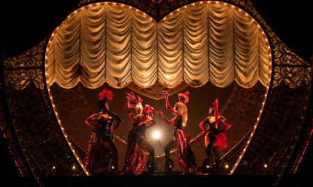 Jacqueline B. Arnold, Robyn Hurder, Holly James and Jeigh Madjus in 'Moulin Rouge! The Musical'. Photo by Matthew Murphy.