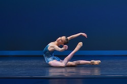 Catherine Rowland wearing SD16 ballet slippers at YAGP.