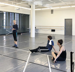 Karole Armitage and dancers in rehearsal.