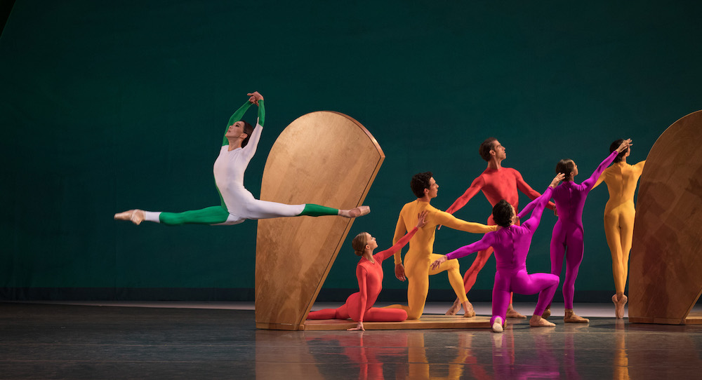 Hee Seo in Jessica Lang's 'Garden Blue'. Photo by Rosalie O’Connor.