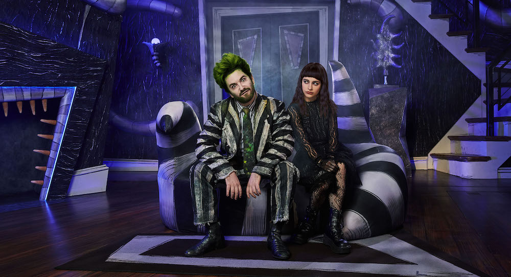 Alex Brightman and Sophia Anne Caruso in 'Beetlejuice'. Photo by Matthew Murphy.