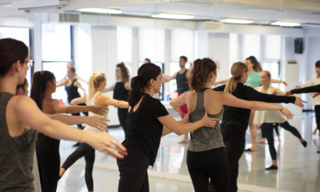 Ginger Cox teaching at Broadway Dance Center. Photo by Eric Bandiero.