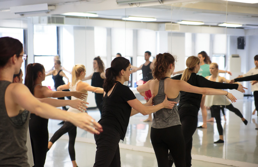 Ginger Cox teaching at Broadway Dance Center. Photo by Eric Bandiero.