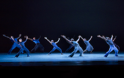 Alvin Ailey American Dance Theater in Jamar Roberts' 'Members Don't Get Weary'. Photo by Paul Kolnik.