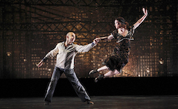 Laura Halzack and George Smallwood in 'Black Tuesday'. Photo by Paul B. Goode.