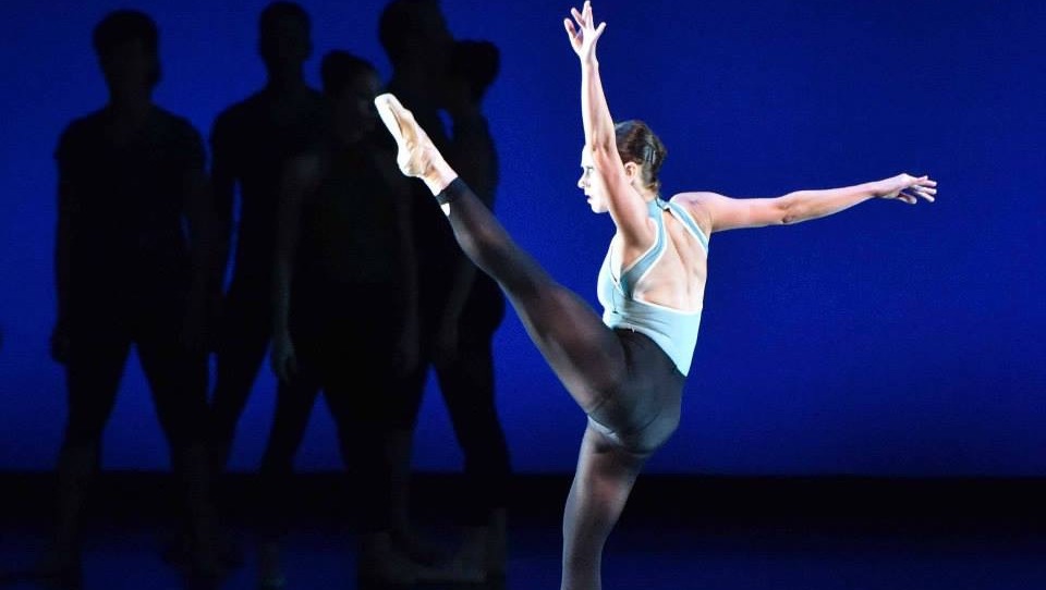 Jackie McConnell in Distinct Perceptions at the National Choreographers Initiative. Photo by Dave Friedman.