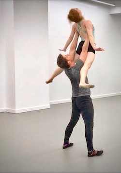 Company Artists Ali Block and Weston Krukow in rehearsal for 'Rite - A Modern Ritual'.