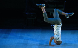 Dorrance Dance's Byron Tittle in 'Myelination'. Photo by Kevin Parry.