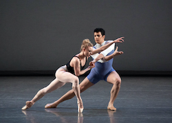 Sara Mearns and Gilbert Bolden III of NYCB in Justin Peck's 'Rotunda'. Photo by Erin Baiano.